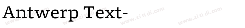 Antwerp Text字体转换